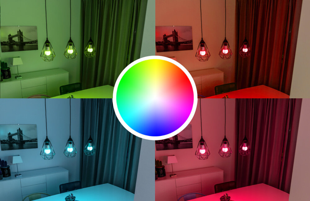 ŻARÓWKA SMART WIFI TRUST RGB 1800-6500K B22 9W 806LM 16 milionów kolorów zdalne sterowanie