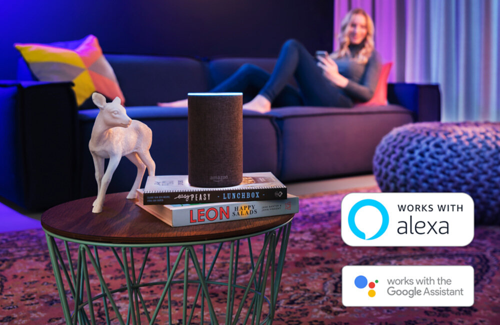 ŻARÓWKA SMART WIFI TRUST RGB 1800-6500K B22 9W 806LM inteligentne rozwiązania Google Alexa