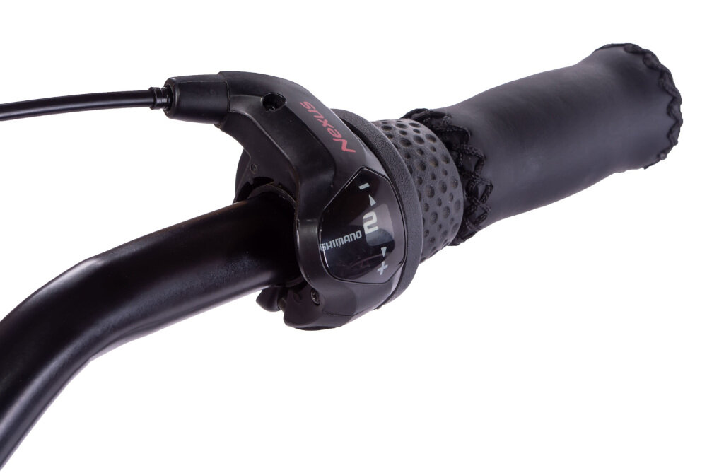 Rower miejski PLUMBIKE Grand Chopper Falcon 3B 26 cali męski Czarny przerzutki SHIMANO Nexus 3 biegi manetka SHIMANO RevoShift