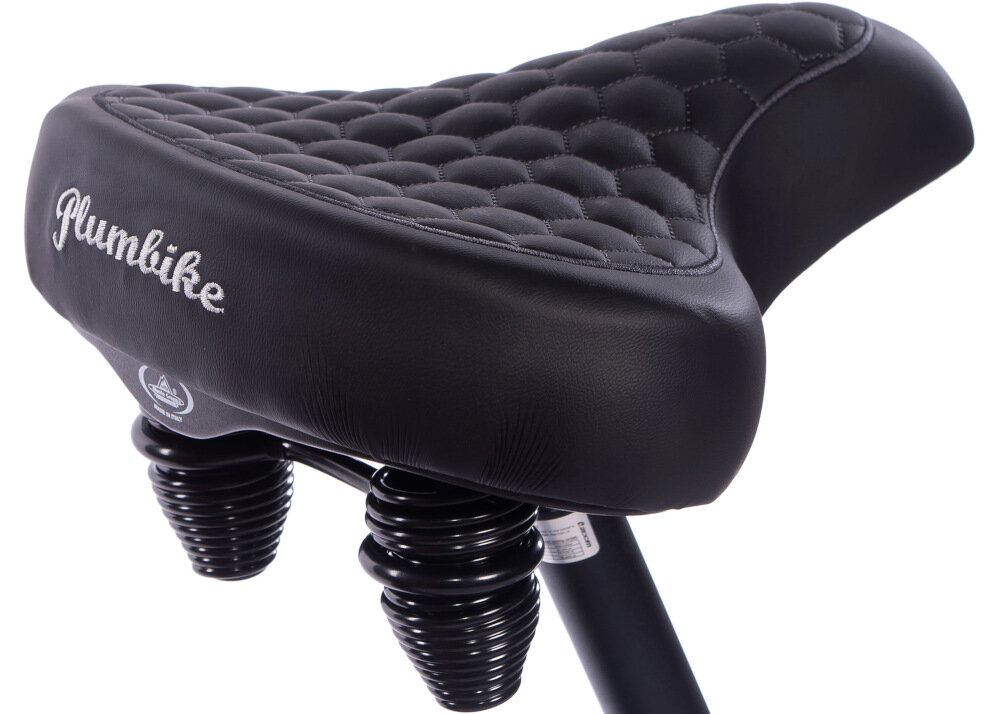 Rower miejski PLUMBIKE La Donna Gold Black 3B 26 cali damski Czarny siodelko sprezynowe