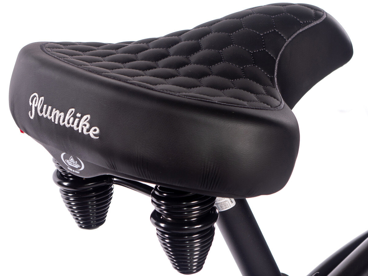 Rower miejski PLUMBIKE La Donna Gold Black 7B 26 cali damski Czarny siodelko sprezynowe