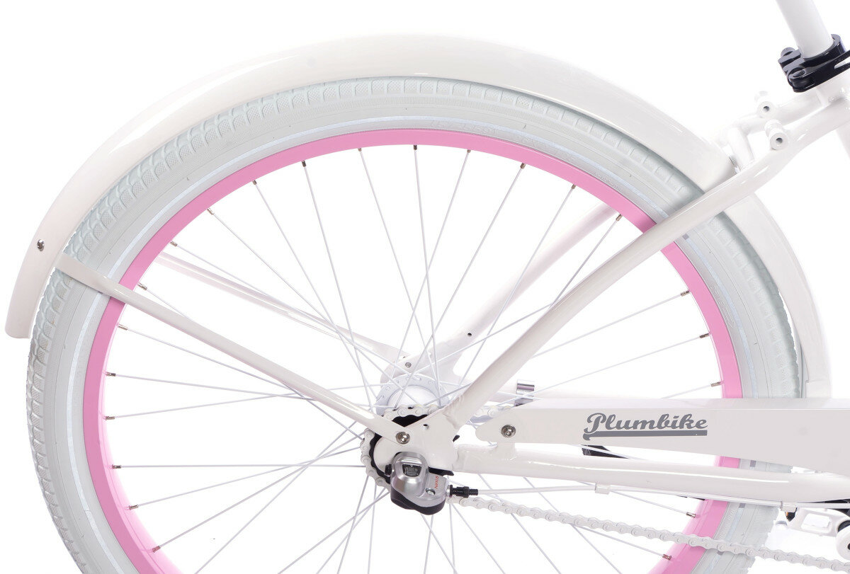 Rower miejski PLUMBIKE La Donna Pearl 3B 26 cali damski Czarny kola 26 cali