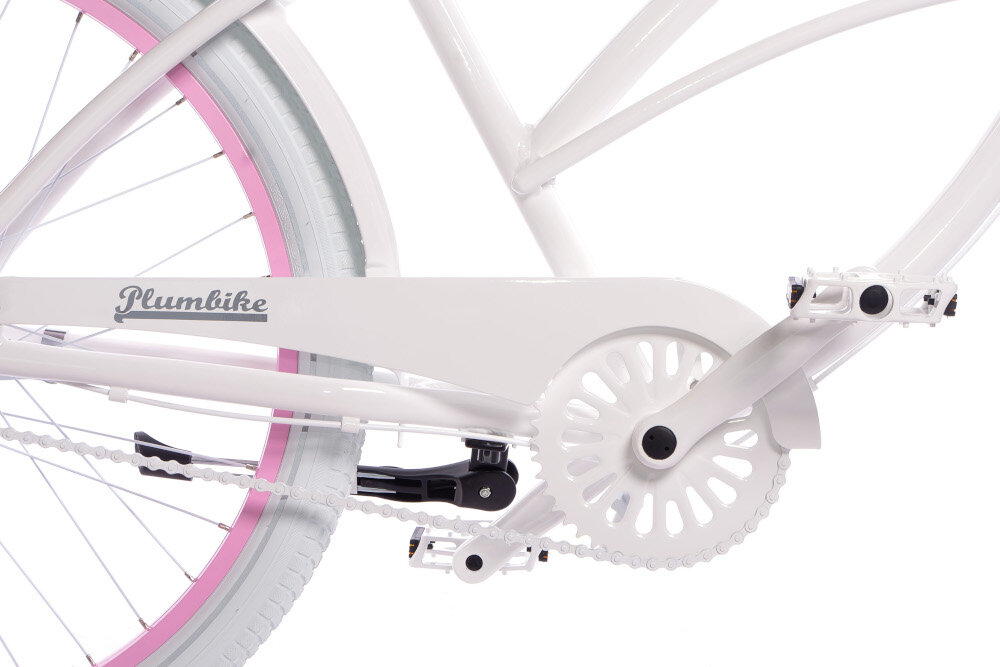 Rower miejski PLUMBIKE La Donna Pearl 3B 26 cali damski Czarny przerzutki na tył SHIMANO Nexus 7 biegów manetki SHIMANO