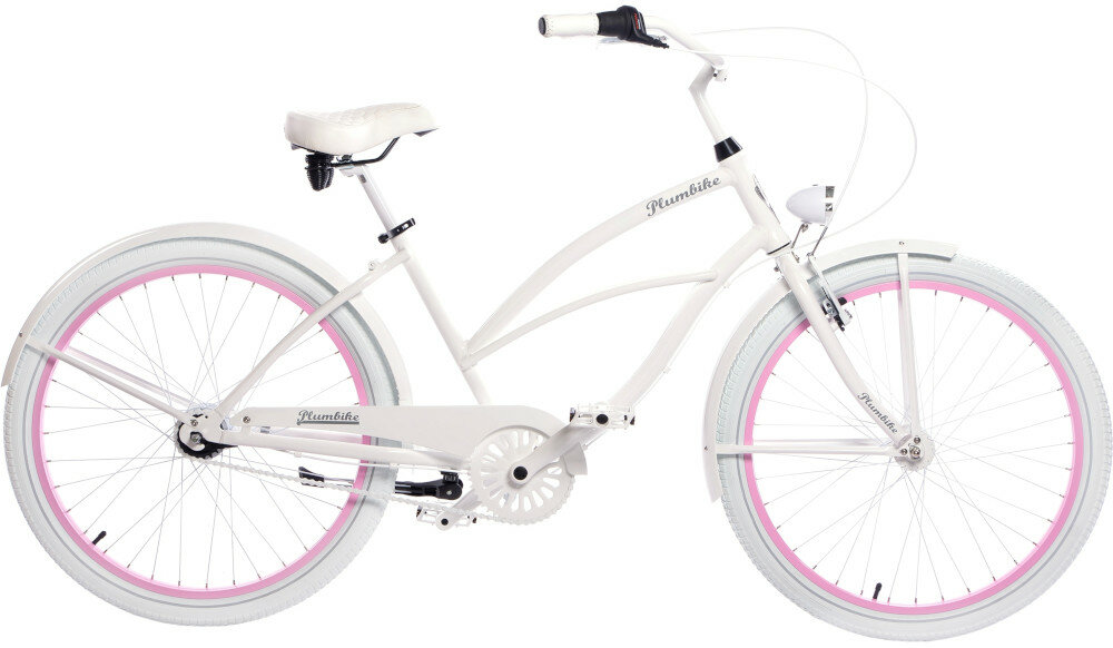 Rower miejski PLUMBIKE La Donna Pearl 7B 26 cali damski wyglad