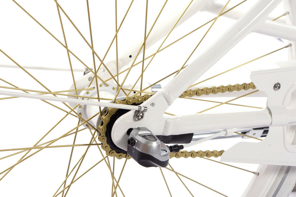 Rower miejski PLUMBIKE Donatella Cartie 7B 26 cali damski Czarny piasta aluminium