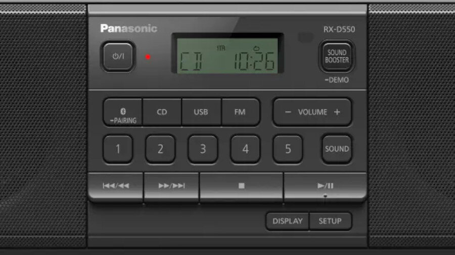Radioodtwarzacz PANASONIC RX-D550E-K - źródła dźwięku cd usb