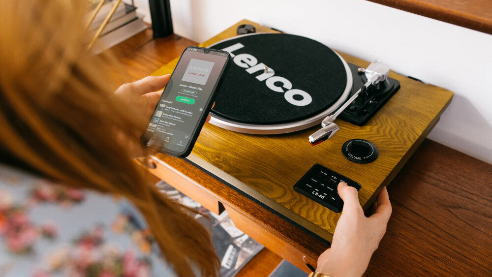 Gramofon LENCO LS-55WA  - bluetooth