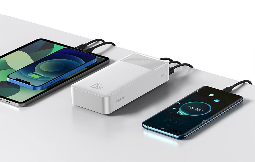 Powerbank BASEUS Bipow PPDML-K02 30000mAh 15W szczegóły detale wytrzymałość