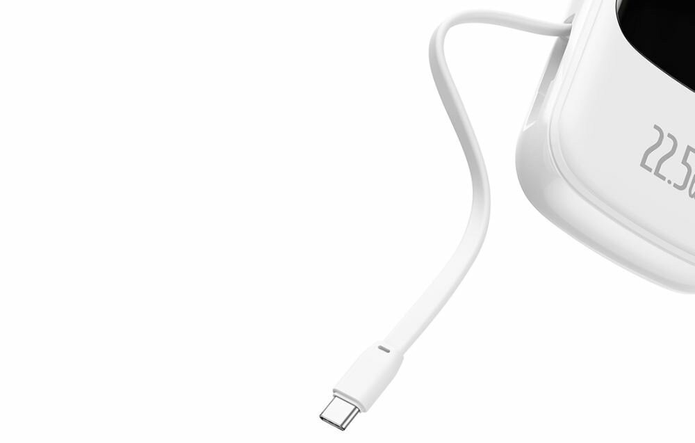 Powerbank BASEUS PPQD-I02 QPOW 20000mAh Biały + Kabel USB-C