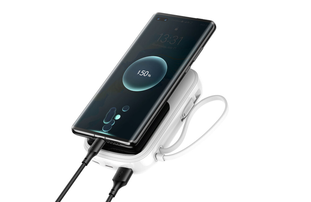 Powerbank BASEUS PPQD-I02 QPOW 20000mAh Biały + Kabel USB-C pojemnosc wyswietlacz moc porty wejscia wyjscia