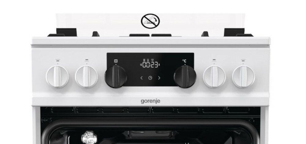 GORENJE-ECS5350XA interfejs wyświetlacz led cyfry sterowanie dotykowe urządzenie pokrętła