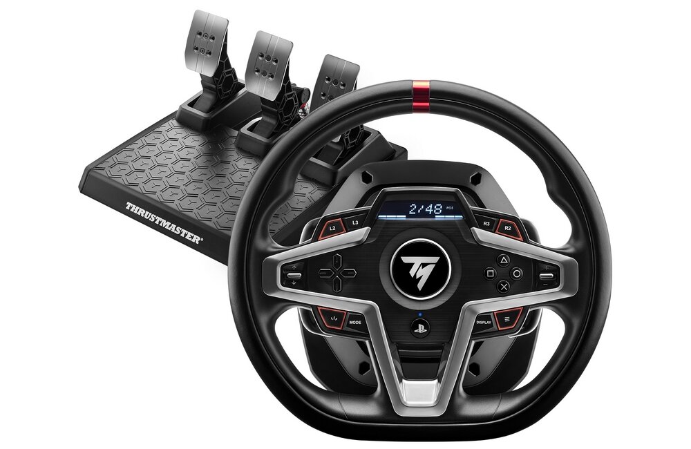 Kierownica THRUSTMASTER T248 zgodność skręcanie magnetyczne pedały sterowanie przyciski opis cechy opcje