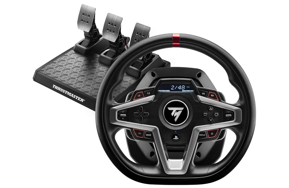 THRUSTMASTER T248 Совместимость с рулевым колесом Магнитные торсионные педали Органы управления Кнопки Описание Характеристики Опции 