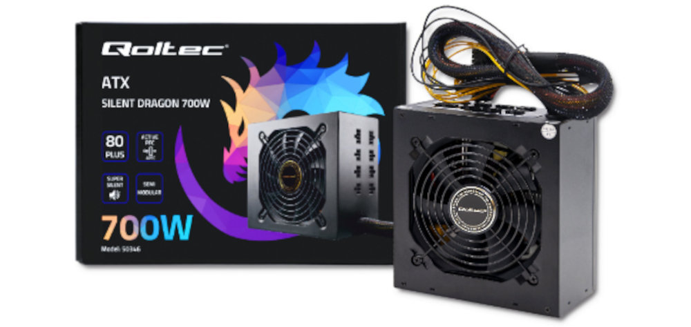 Zasilacz QOLTEC Silent Dragon 700W Gold 