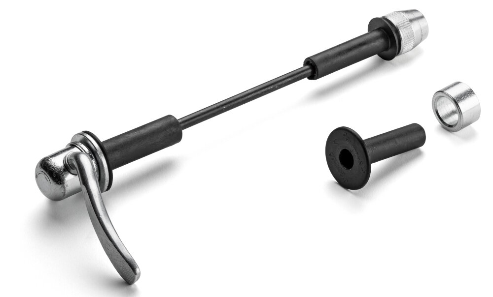 Trenażer rowerowy ELITE Tuo EL0192001 mechanizm mikroregulacji rama mogąca pomieścić szersze tylne widełki dopasowanie do większości typów rowerów 29-calowe koła adaptery do montażu rowerów z piastami od 130x5 mm na zacisk QR z osią sztywną Boost 148x12 mm