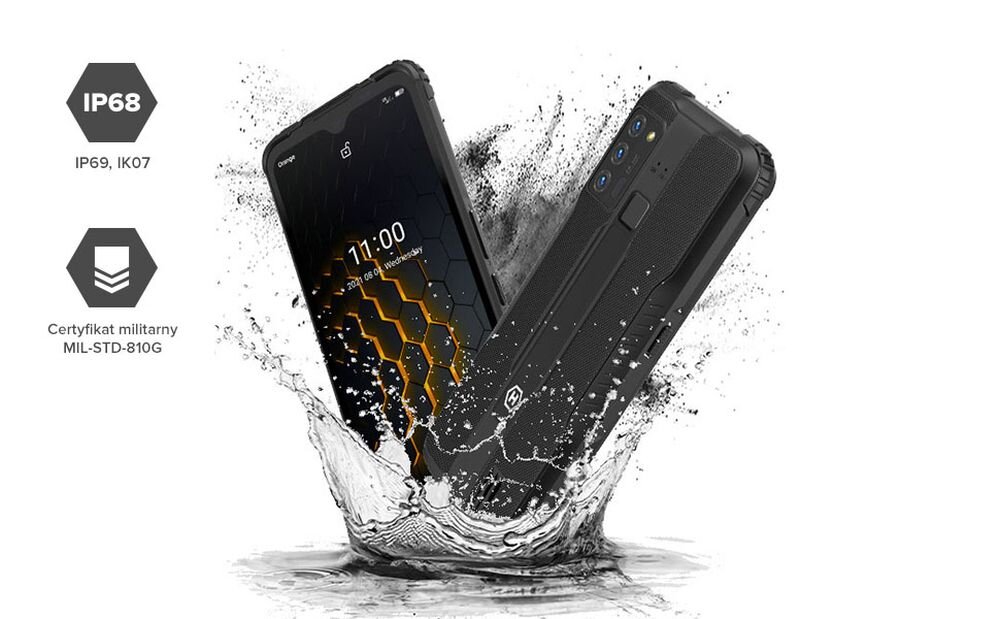 Smartfon MYPHONE Hammer Blade ekran bateria aparat procesor ram pamięć pojemność rozdzielczość zdjęcia filmy opis dane cechy blokady system łączność wifi bluetooth obudowa szkło odporność porty muzyka transfer sieć przekątna matryca waga czujniki