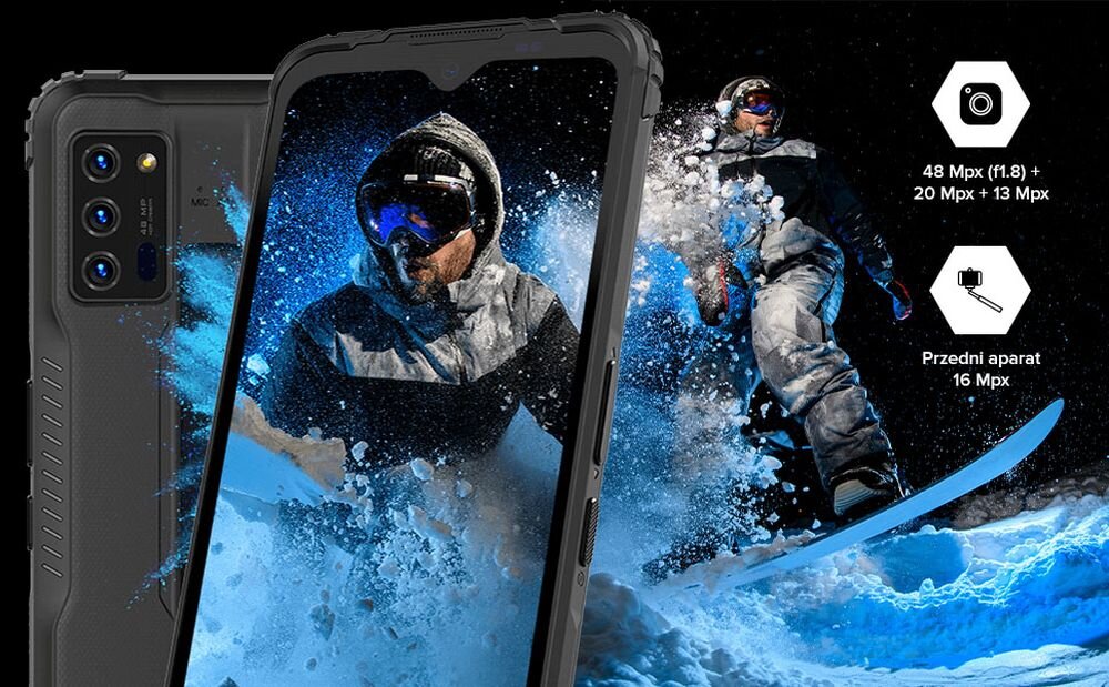 Smartfon MYPHONE Hammer Blade ekran bateria aparat procesor ram pamięć pojemność rozdzielczość zdjęcia filmy opis dane cechy blokady system łączność wifi bluetooth obudowa szkło odporność porty muzyka transfer sieć przekątna matryca waga czujniki
