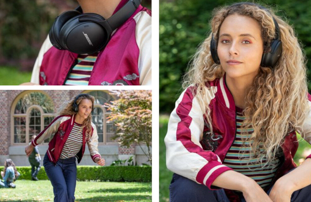 Słuchawki nauszne BOSE QuietComfort 45 ANC komfort wykonanie ochrona pałąka metalowe zawiasy