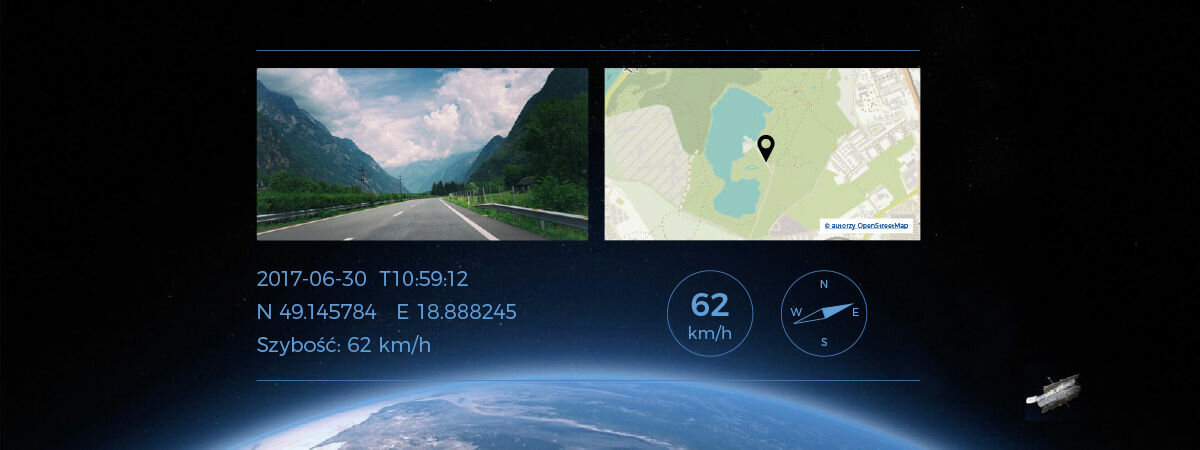 Wideorejestrator MIKAVI PQ6 3CH modul gps