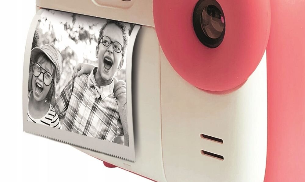 Aparat AGFAPHOTO Realikids Instant Cam zdjęcia obiektyw ekran wizjer ogniskowa przysłona migawka obudowa bateria zasilanie filmy nagrywanie rozdzielczość matryca rozmiar przekątna tryby iso montaż lampa światło przyciski sterowanie menu kontrast jasność balans bieli filtry cmos karta pliki format zapis seria
