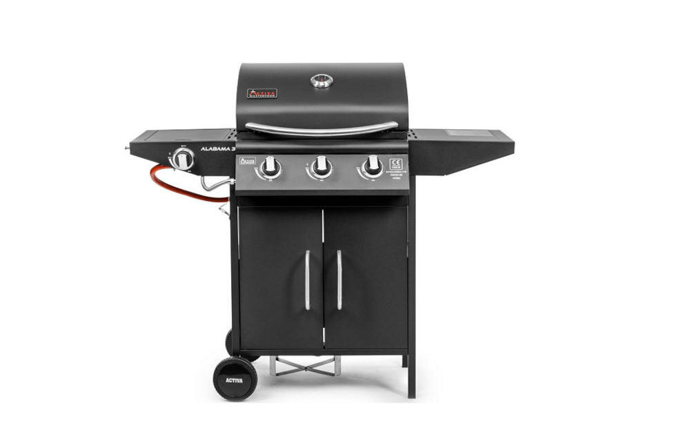 ACTIVA Alabama III 19789 grill gazowy grillowanie pokrywa kontrola płomień dodatkowy ruszt
