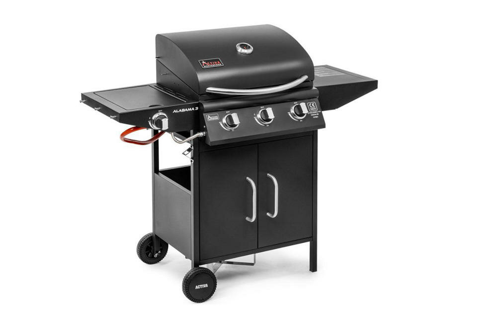 ACTIVA Alabama III 19789 dwie powierzchnie robocze przygotowywanie potrawy zamykana szafka haki akcesoria kółka