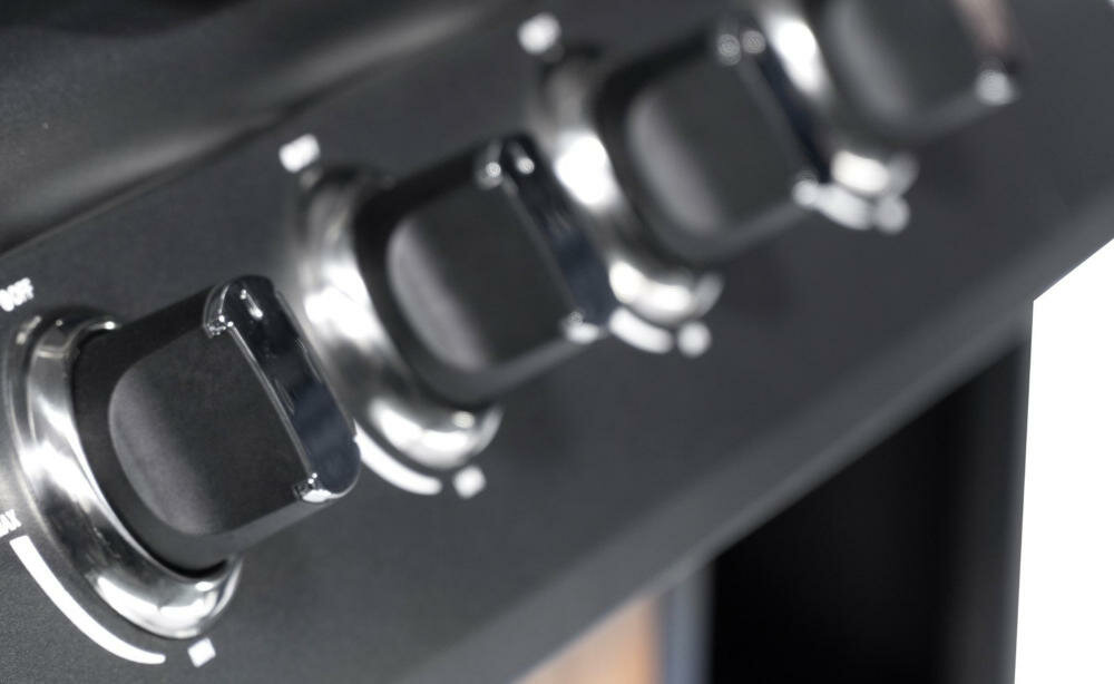 ACTIVA Madera 19774 palniki stal aluminizowana trwałość pokrętło regulacja płomień zapalacz gaz temperatura