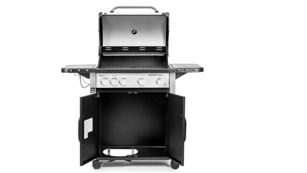 ACTIVA Detroit 500 12615 kompaktowe wymiary składana półka niewiele miejsca grillowanie zamykana szafka