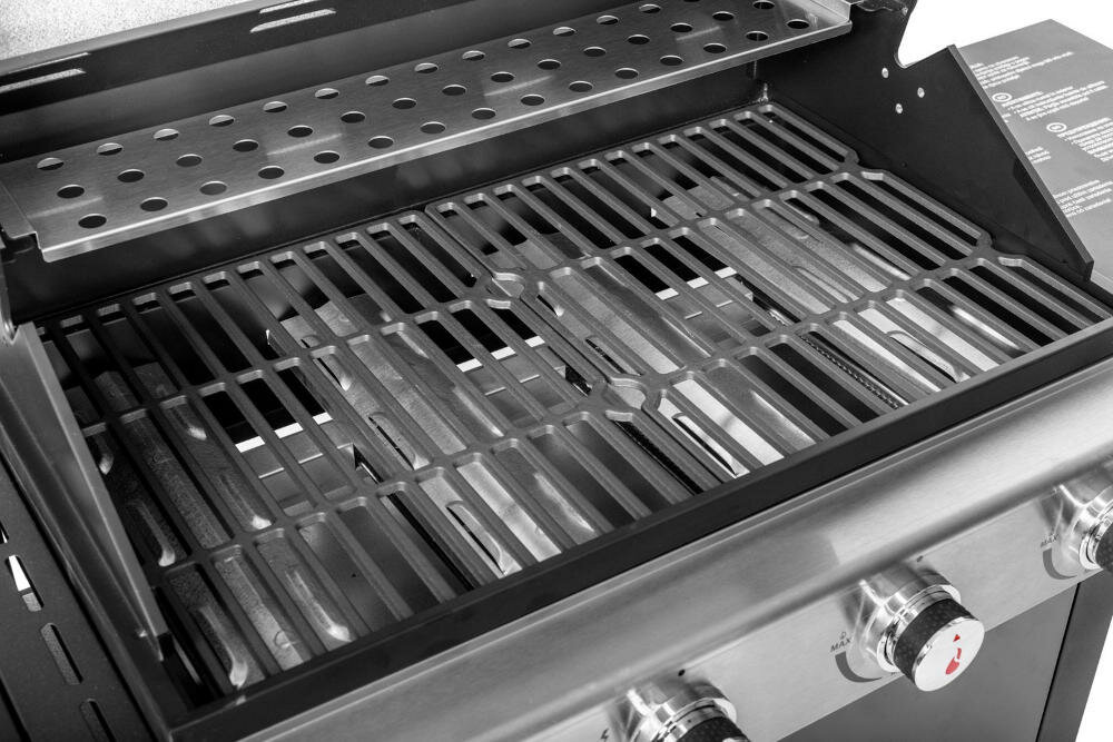 ACTIVA Quatro XXL 19744G żeliwny solidny ruszt grill szybkie czyszczenie podgrzewanie