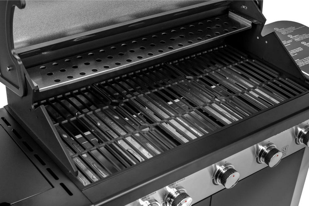 ACTIVA Detroit 600 żeliwny solidny ruszt grill szybkie czyszczenie podgrzewanie