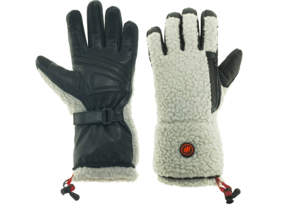 Podgrzewane rękawiczki GLOVII GS3 (rozmiar S) Szaro-czarny komfort wygoda wlokna wykonanie Element grzewczy