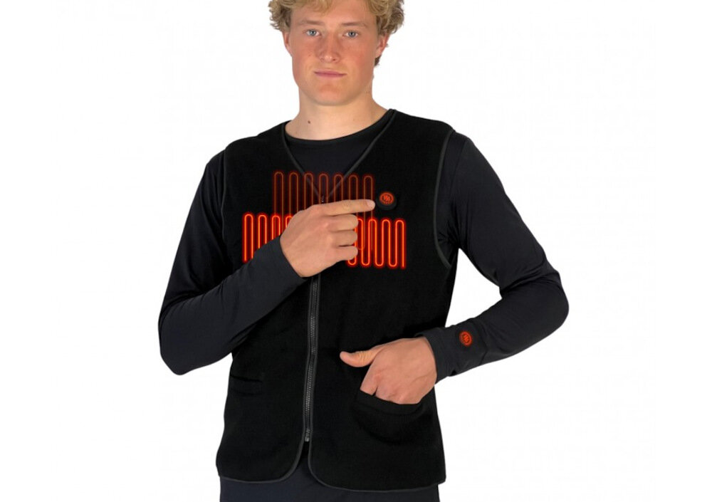 Podgrzewana kamizelka GLOVII GV1 (rozmiar XXL) Czarny emisja fal podczerwonych