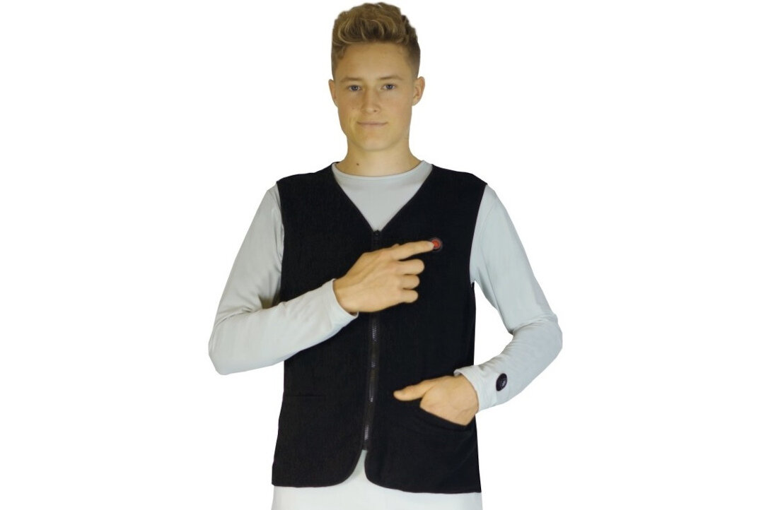 Podgrzewana kamizelka GLOVII GV1 (rozmiar XXL) Czarny element grzewczy waga 