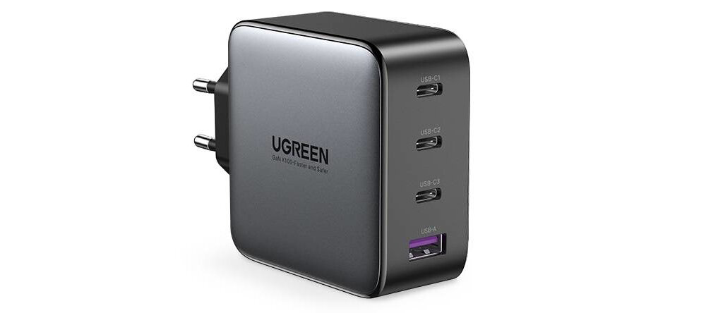 Ładowarka sieciowa UGREEN CD226 100W Czarny moc możliwości 
