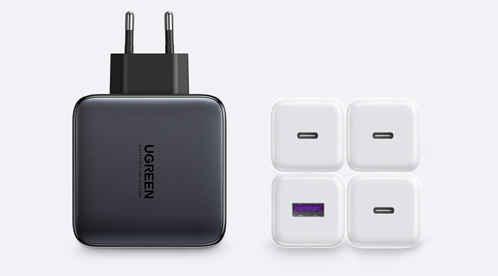 Ładowarka sieciowa UGREEN CD226 100W Czarny niewielkie rozmiary komaktowy