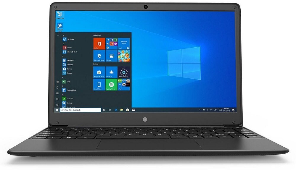 Laptop TECHBITE Zin 3 14 1 N4020 4GB SSD 128GB Windows 10 Professional Wewnętrzną pamięć 128 GB USB Jack miniHDMI czytnik kart microSD