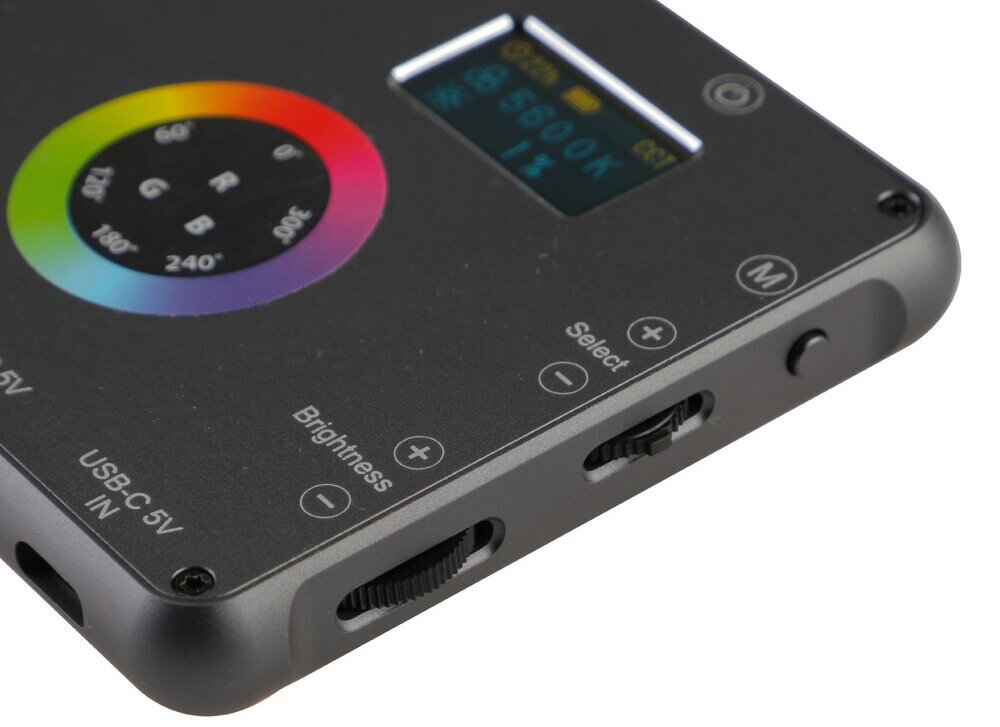 Lampa LED PHOTTIX M200R RGB Light fotografia oświetlenie barwa moc montaż aparat smartfon ładowanie bateria diody oświetlenie 