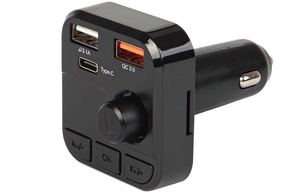 Transmiter BLOW 74-162 Słuchaj muzyki odbieraj połączenia ładuj telefon do gniazda zapalniczki samochodu Intuicyjne sterowanie Quick Charge equalizer Bluetooth