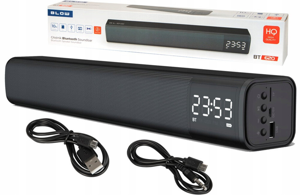 Soundbar BLOW BT620 opakowanie zestaw akcesoria dodatki