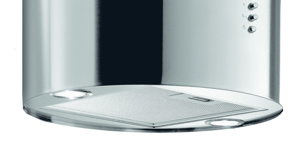 OKAP ELICA Tube Pro IX/A/43 Srebrny moc wygląd szkło