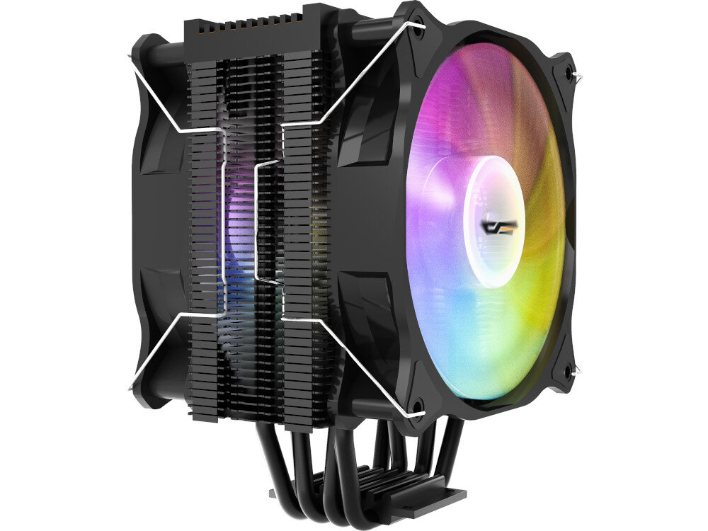 Chłodzenie CPU DARKFLASH Darkair Plus ARGB wentylatory prędkość wydajność temperatura