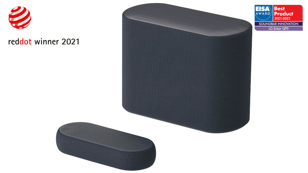 LG Eclair QP5 Czarny Soundbar niskie ceny i opinie w Media Expert