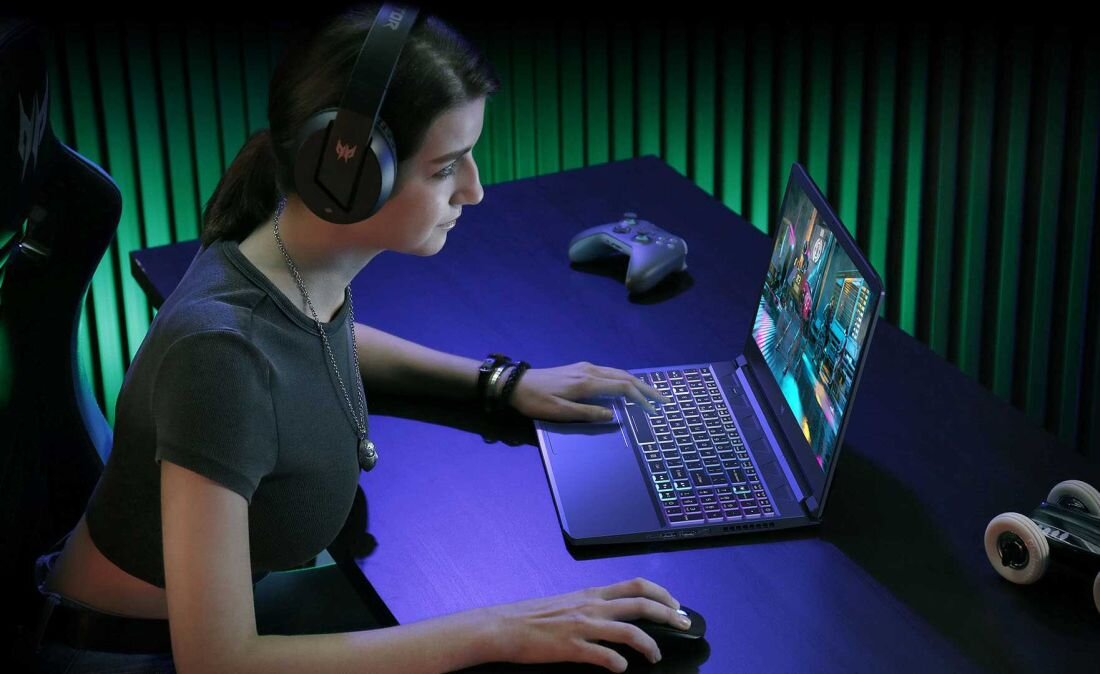 Laptop ACER Predator Triton 300 SE - 4-strefowe podświetlenie RGB klawiatury