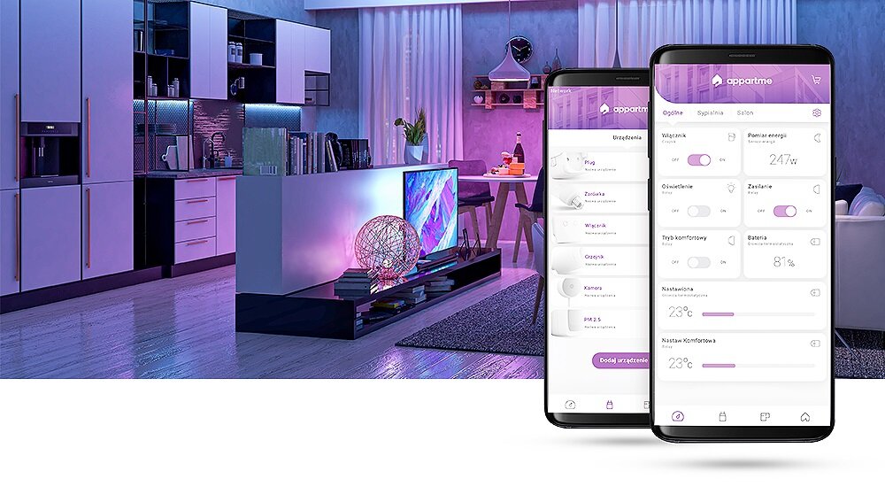 Karnisz APPARTME APRM 03 001 Wi Fi Aplikacja Appartme w języku polskim