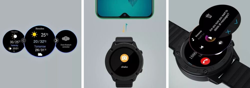 Smartwatch BLACKVIEW X5 ekran bateria czujniki zdrowie sport pasek ładowanie pojemność rozdzielczość łączność sterowanie krew puls rozmowy smartfon aplikacja