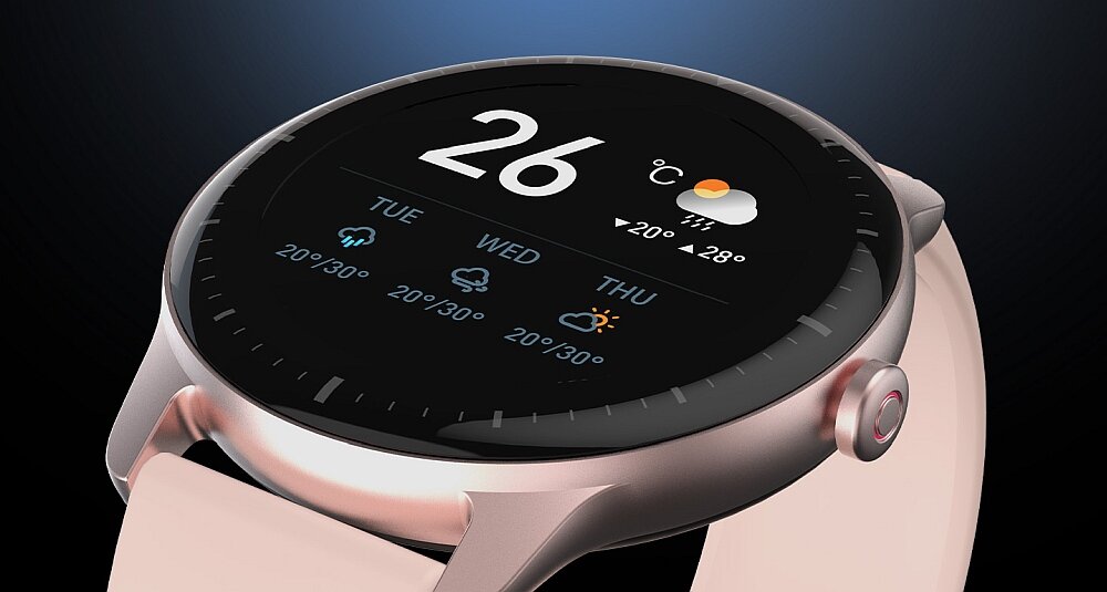Smartwatch DOOGEE CR1 ekran bateria czujniki zdrowie sport pasek ładowanie pojemność rozdzielczość łączność sterowanie krew puls rozmowy smartfon aplikacja