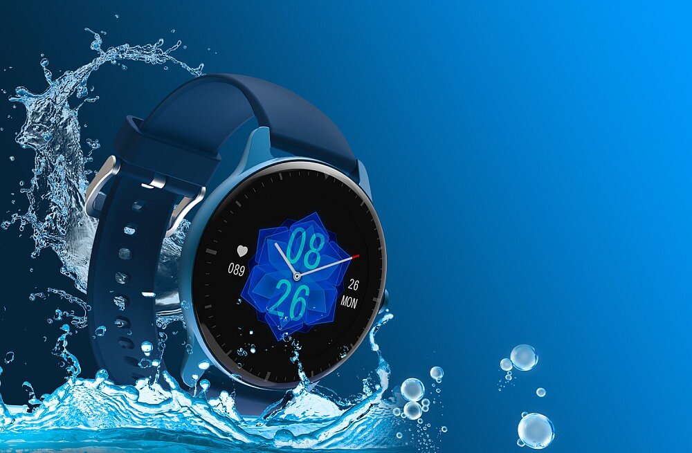 Smartwatch DOOGEE CR1 ekran bateria czujniki zdrowie sport pasek ładowanie pojemność rozdzielczość łączność sterowanie krew puls rozmowy smartfon aplikacja