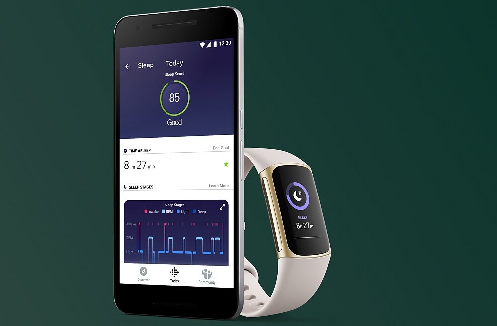 Smartband FITBIT Charge 5 ekran bateria czujniki zdrowie sport pasek ładowanie pojemność rozdzielczość łączność sterowanie krew puls rozmowy smartfon aplikacja