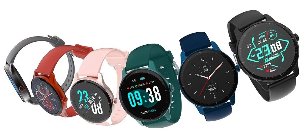 Smartwatch DOOGEE CR1 ekran bateria czujniki zdrowie sport pasek ładowanie pojemność rozdzielczość łączność sterowanie krew puls rozmowy smartfon aplikacja