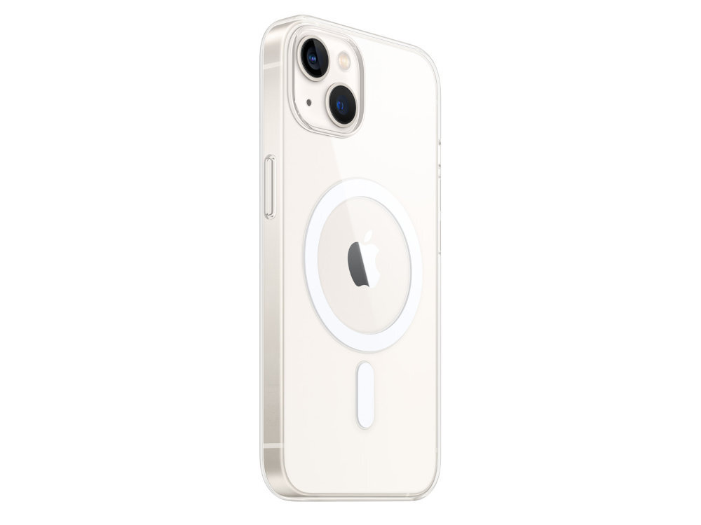 Etui APPLE Clear Case wbudowanym magnesom dopasowuje się do telefonu ładowanie bezprzewodowe iPhone'a ładowarką MagSafe certyfikatem Qi Qi2